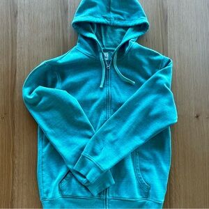GAP Unisex Zip-Up Teal Sweater
